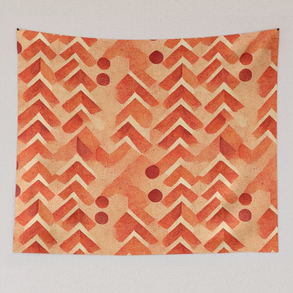 Item preview, orange paper pattern art 20 regular grid  designed and sold by KoolArtDistrict.