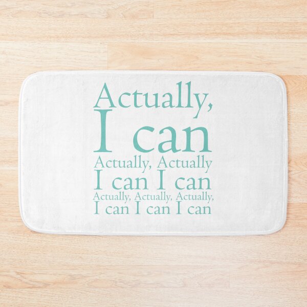 Item preview, nothing is impossible"Actually, I can " in text 101 ,inspirational quote  designed and sold by Nuttha49POD.