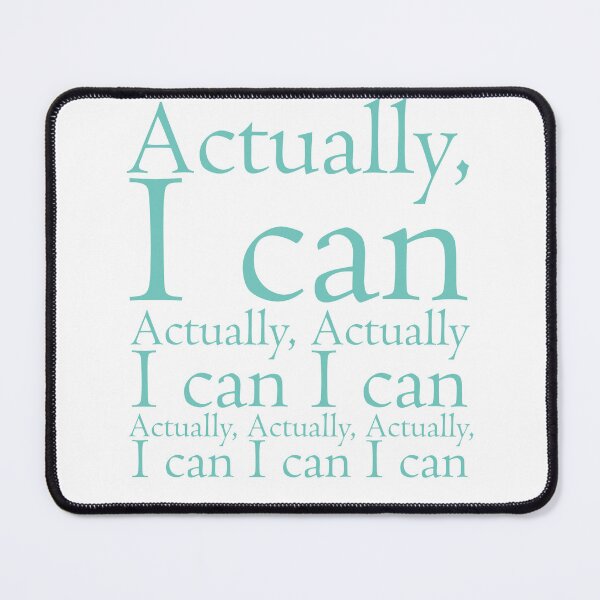 Item preview, nothing is impossible"Actually, I can " in text 101 ,inspirational quote designed and sold by Nuttha49POD.