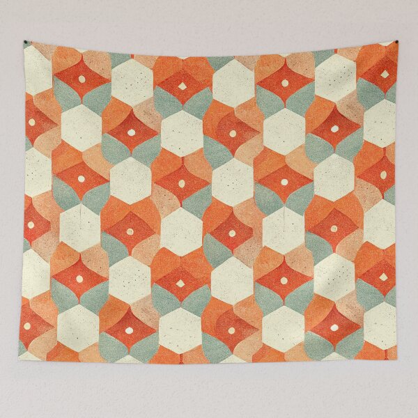 Item preview, Orange paper pattern art 22 regular grid  designed and sold by KoolArtDistrict.
