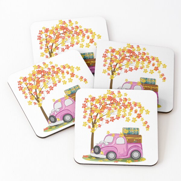 Item preview, Vintage Car And Autumn Tree Art designed and sold by Ayesha Saleem.