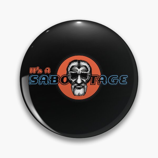 Item preview, It's a SABOTAGE! Mustache 80's Gangster Oldschool Digital Drawing designed and sold by LarksDrawings.