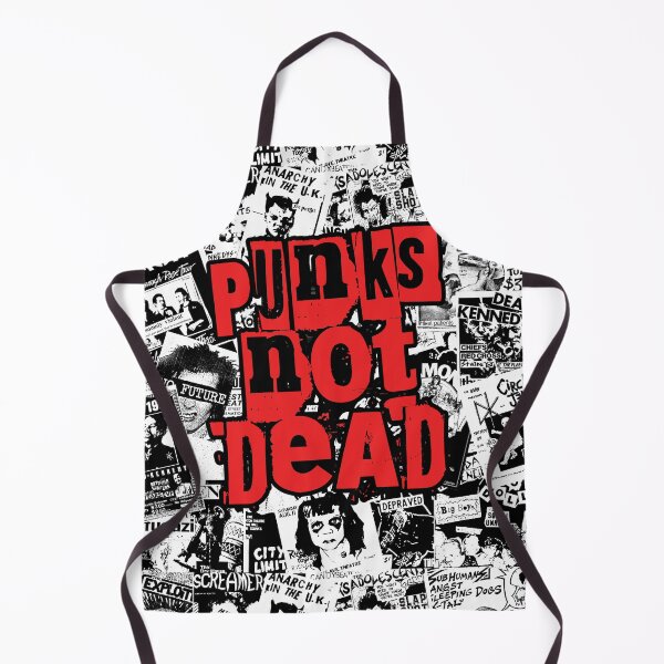 Item preview, Punk Flyers Collage Punkrock Punks Not Dead Stencil designed and sold by Ikaroots.