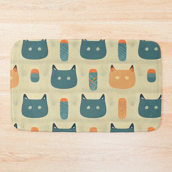 Item preview, Cute cat pattern art 27 regular grid  designed and sold by KoolArtDistrict.