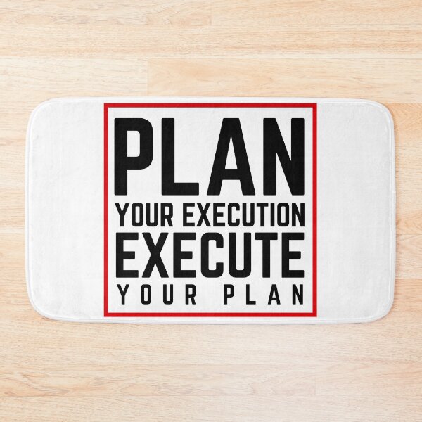 Item preview, Plan Your Execution Execute Your Plan white 2 designed and sold by KingsManKind.