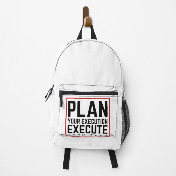 Item preview, Plan Your Execution Execute Your Plan white 2 designed and sold by KingsManKind.
