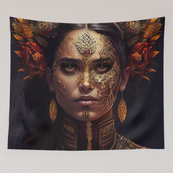 Item preview, Mayan aztec day of the dead designed and sold by RK - Shop.