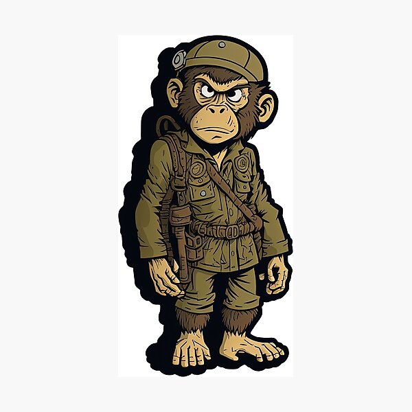 Item preview, monkey World War II  soldier ,buy this,very cheap,and,delivered quickly. designed and sold by Delltaman.