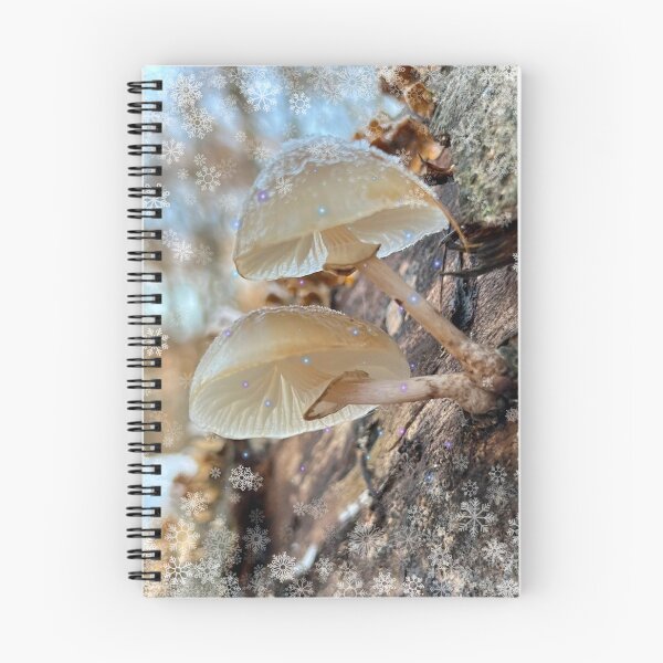 Item preview, Magical woodland fungi.. delicate frost-capped mushrooms designed and sold by ditzy-designs.