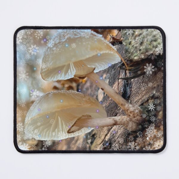 Item preview, Magical woodland fungi.. delicate frost-capped mushrooms designed and sold by ditzy-designs.