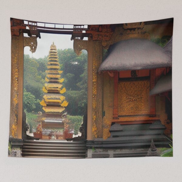 Item preview, Bali Gate Temple Art designed and sold by Places On Earth.