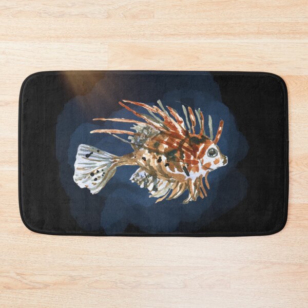 Item preview, Spiny Fish in the Deep Blue Sea, Painting, Colorful Design designed and sold by Lost-World-Shop.
