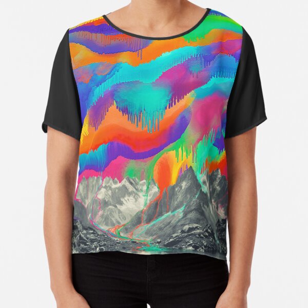 Skyfall, Melting Northern Lights Chiffon Top