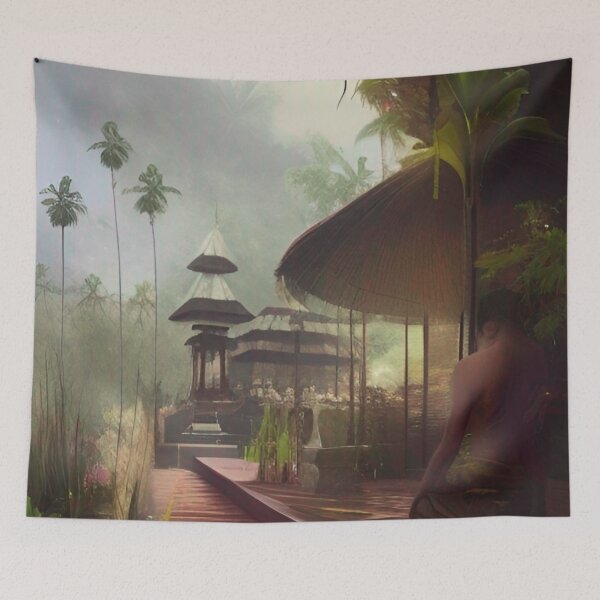 Item preview, Bali Nature Painting designed and sold by Places On Earth.