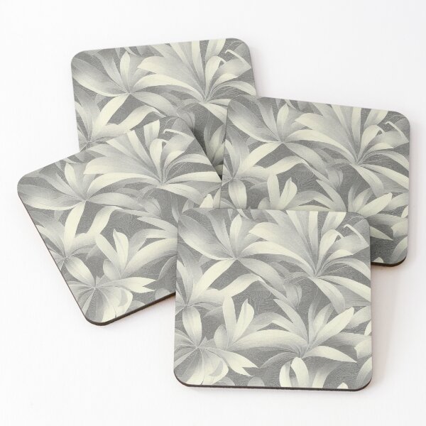 Item preview, Florally Pale Yellow Leaves on Graphite designed and sold by Patternifico.