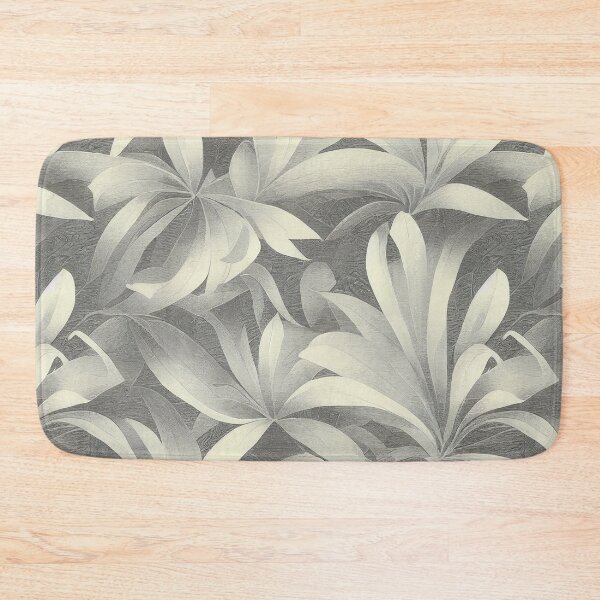 Item preview, Florally Pale Yellow Leaves on Graphite designed and sold by Patternifico.