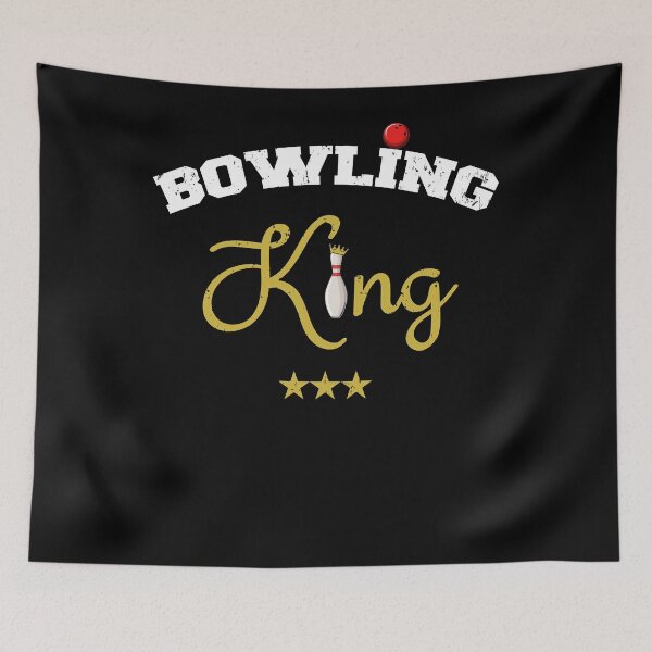 Item preview, Funny Bowling King Gift for Dad Husband Father Boyfriend Brother designed and sold by ARTZ84.