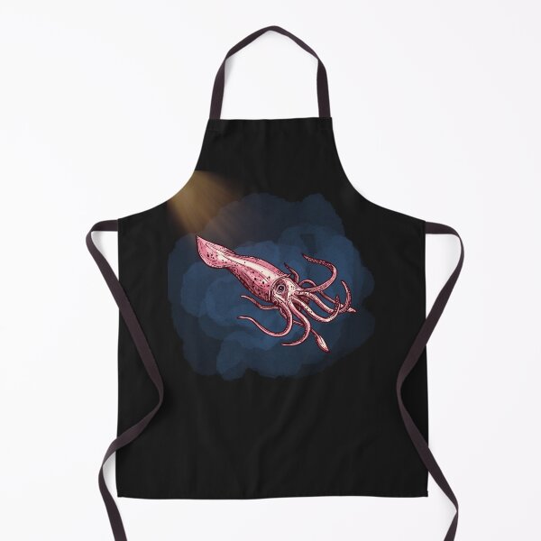 Item preview, Giant Squid in the Deep Blue Sea, Painting, Colorful Design designed and sold by Lost-World-Shop.