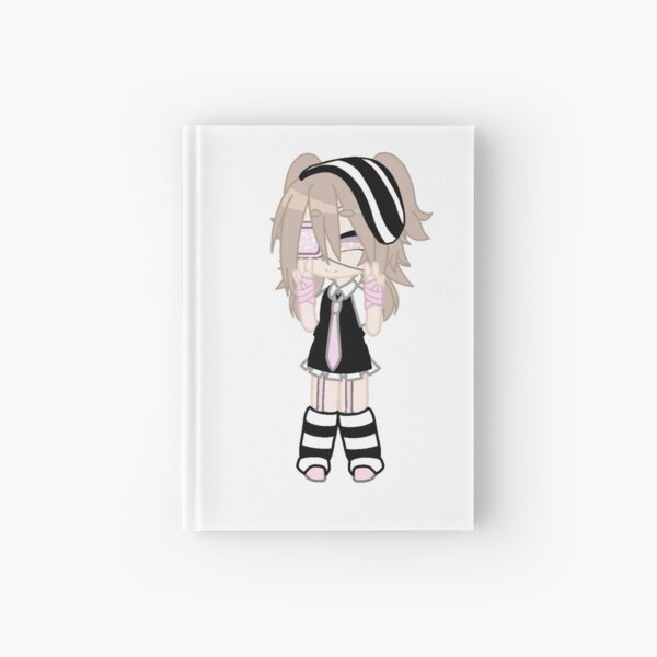 Cheerful Rock Singing Girl Gacha club - Singing Kitten Girl - Cheerful  Anime Gacha chibi girl Hardcover Journal by gachanime