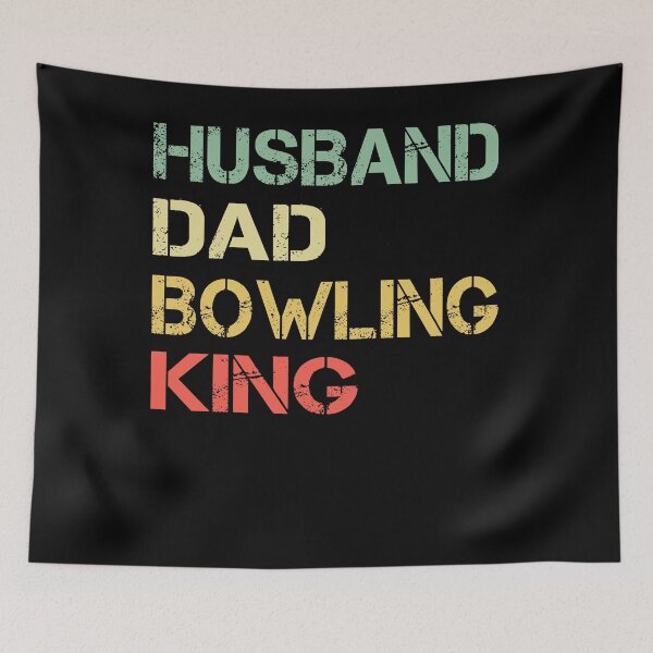 Item preview, Funny Retro Vintage Husband Dad Bowling King Bowling Gift for Father designed and sold by ARTZ84.