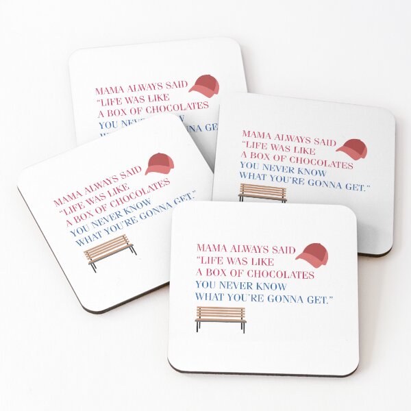 Item preview, Forrest Gump movie quote "Life was like a box of chocolates you never know what you're gonna get"one of the best film ever designed and sold by Nuttha49POD.
