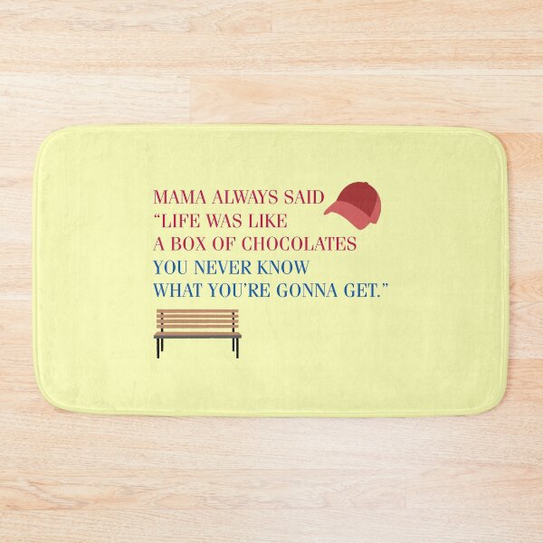 Item preview, Forrest Gump movie quote "Life was like a box of chocolates you never know what you're gonna get"one of the best film ever designed and sold by Nuttha49POD.