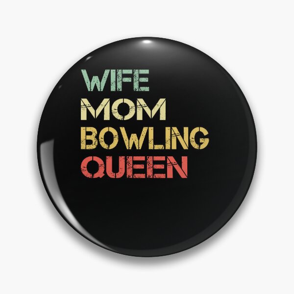 Item preview, Funny Retro Vintage Bowling Wife Mom Bowling Queen Gift designed and sold by ARTZ84.