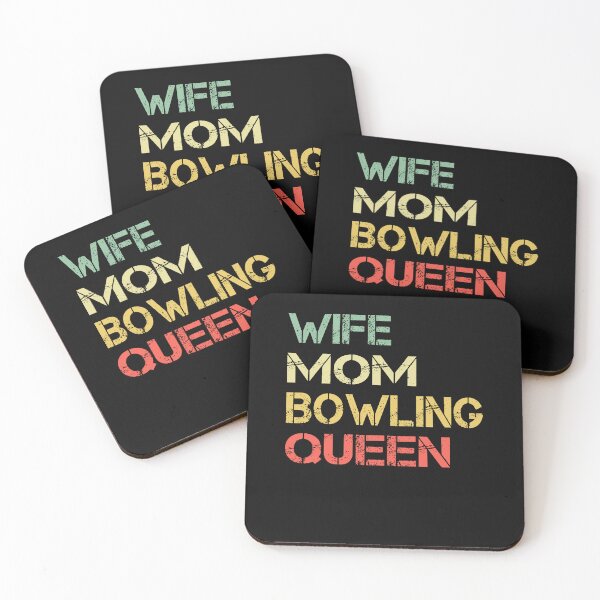 Item preview, Funny Retro Vintage Bowling Wife Mom Bowling Queen Gift designed and sold by ARTZ84.