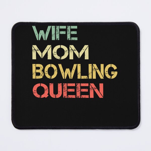 Item preview, Funny Retro Vintage Bowling Wife Mom Bowling Queen Gift designed and sold by ARTZ84.