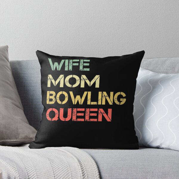 Item preview, Funny Retro Vintage Bowling Wife Mom Bowling Queen Gift designed and sold by ARTZ84.
