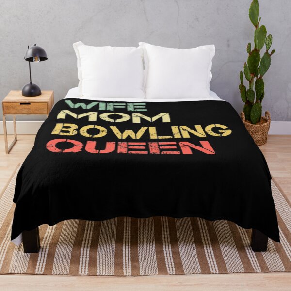 Item preview, Funny Retro Vintage Bowling Wife Mom Bowling Queen Gift designed and sold by ARTZ84.