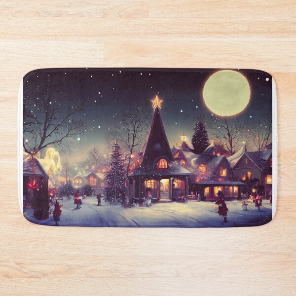 Item preview, Winter Holiday Chrismas Night town Landscap gift designs Series 03 designed and sold by micreations.