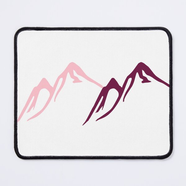 Item preview, Purple and Pink Mountain Range Line Art designed and sold by PeonyPeak.