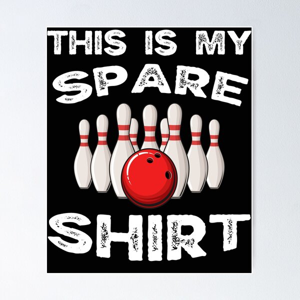 Item preview, Funny retro vintage Bowling This Is My Spare Bowling Shirt Gift for Bowling Player designed and sold by ARTZ84.