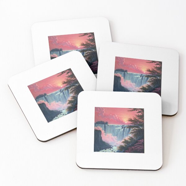 Item preview, Niagara Falls at Sunset | Ukiyo-e Japanese Print Painting designed and sold by ArtworkbyEmmy.