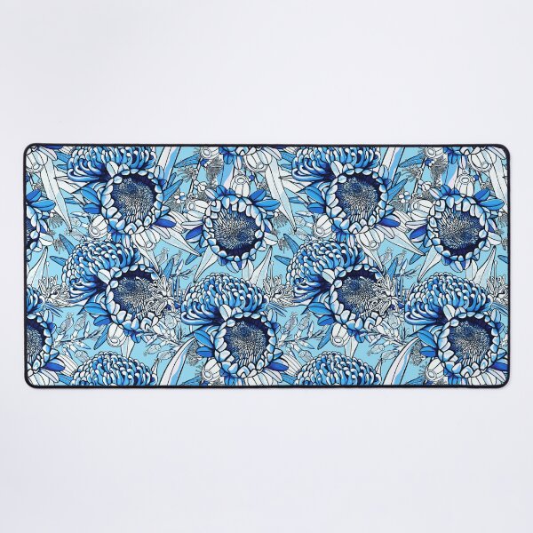 Item preview, Summer Blue Waratah Florals  designed and sold by Sketchbook Designs.