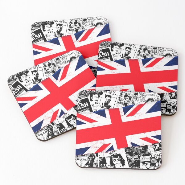 Item preview, Punk Flyers Collage Punkrock with UK Flag designed and sold by Ikaroots.