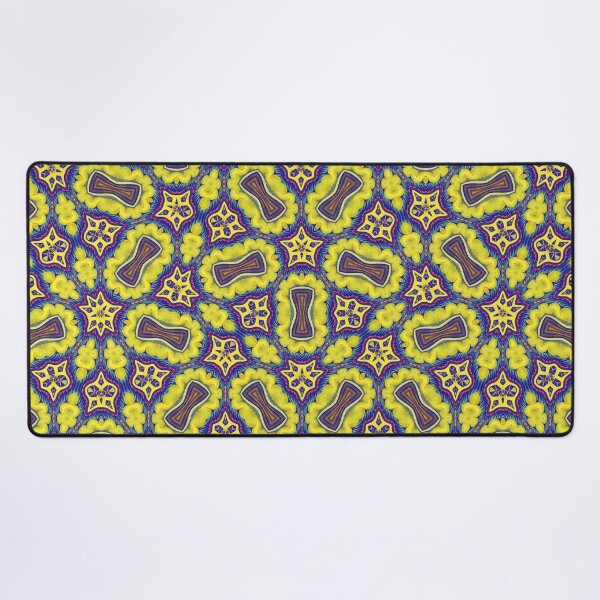Item preview, Striking Yellow and Blue Penrose Geometric Pattern Print designed and sold by protegra.