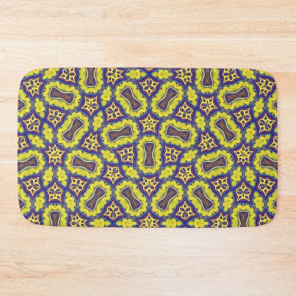 Item preview, Striking Yellow and Blue Penrose Geometric Pattern Print designed and sold by protegra.