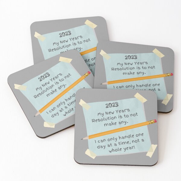 Item preview, 2023 No New Year's Resolutions designed and sold by Ellen Hanney-Saligumba.