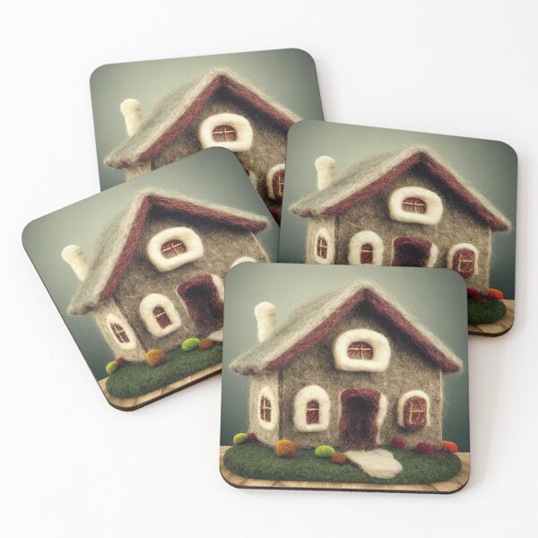 Item preview, beautiful old wool house with a flower garden designed and sold by Mebbotai.