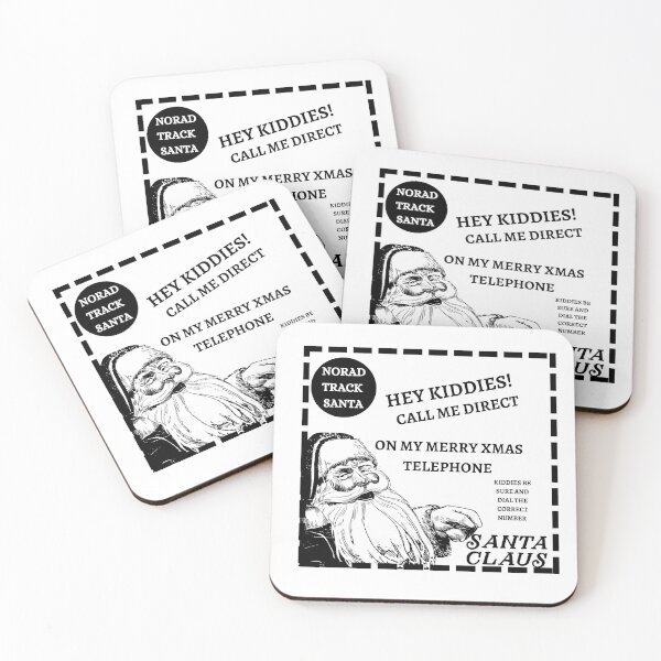 Item preview, NORAD TRACK SANTA - RETRO DESIGN designed and sold by LisaMichelleArt.