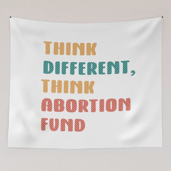 Item preview, Think different, think abortion fund . Colorful fun lettering  designed and sold by vishalraifx.