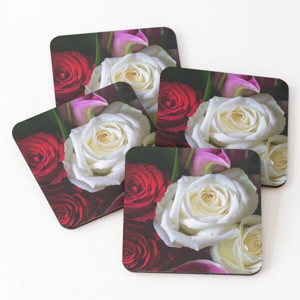Item preview, red and white rose designed and sold by likbatonboot.
