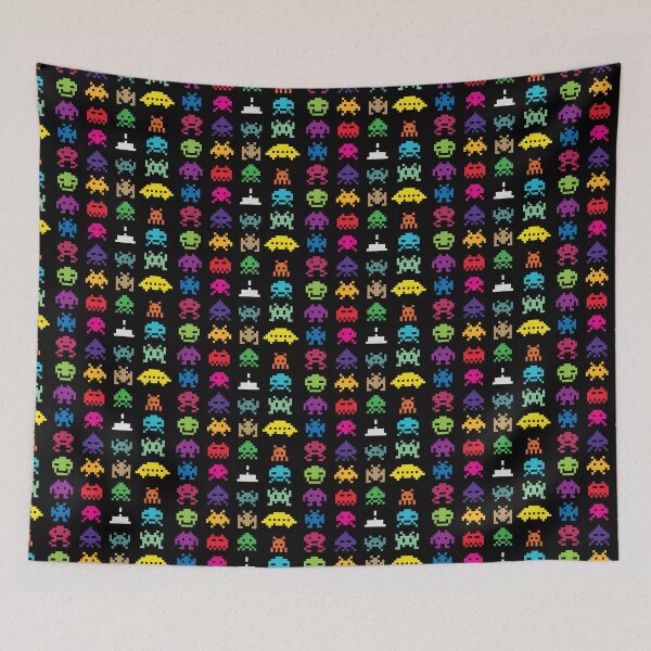Item preview, Retro invaders party - multicolor designed and sold by AntifragileDC.