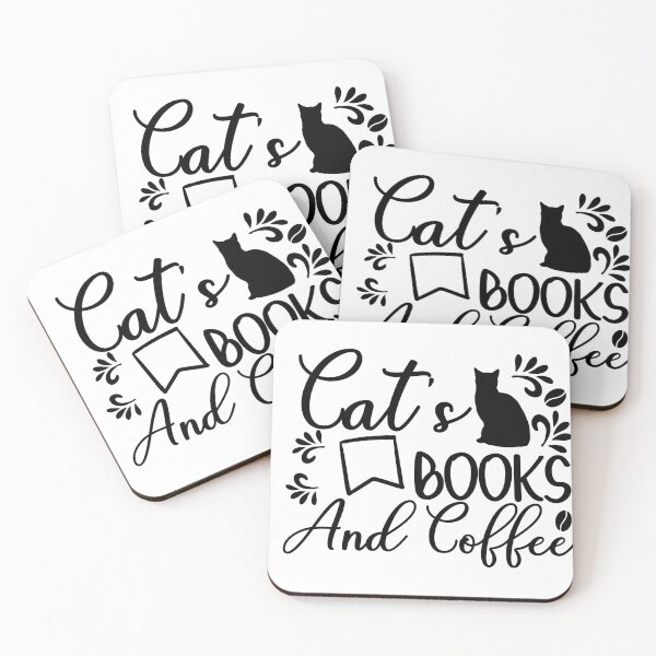 Item preview, Cat books coffee lovers  designed and sold by ibrahim2022.