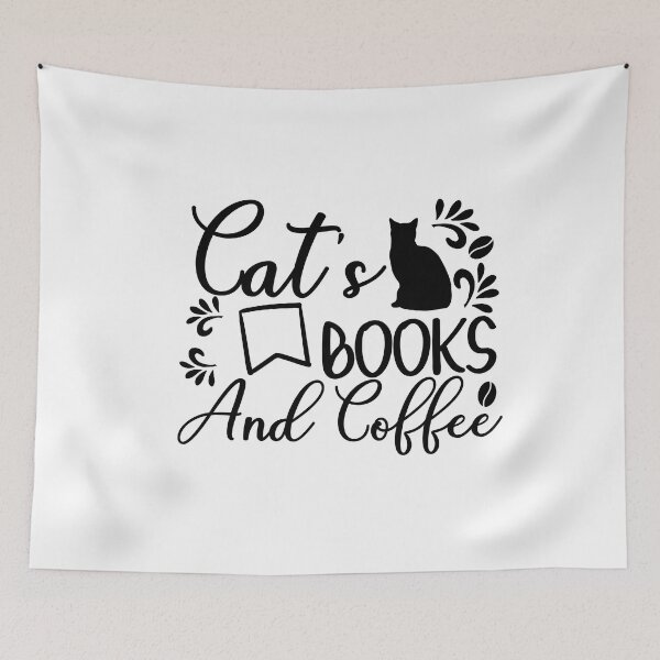 Item preview, Cat books coffee lovers  designed and sold by ibrahim2022.