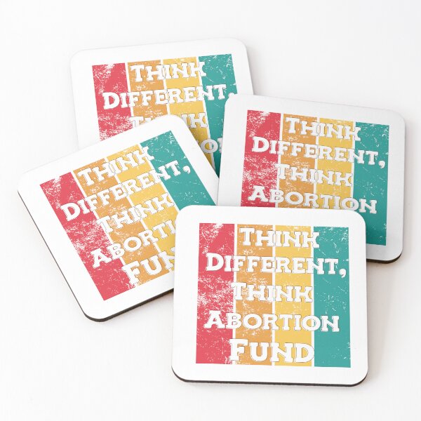 Item preview, Think different, think abortion fund quote in Colorful background grunge texture  designed and sold by vishalraifx.