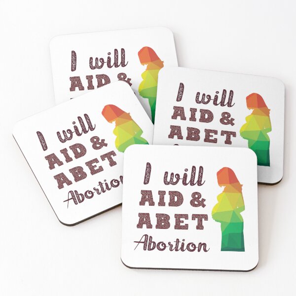 Item preview, i will aid and abet abortion quote beautiful lettering and pregnant women  designed and sold by vishalraifx.