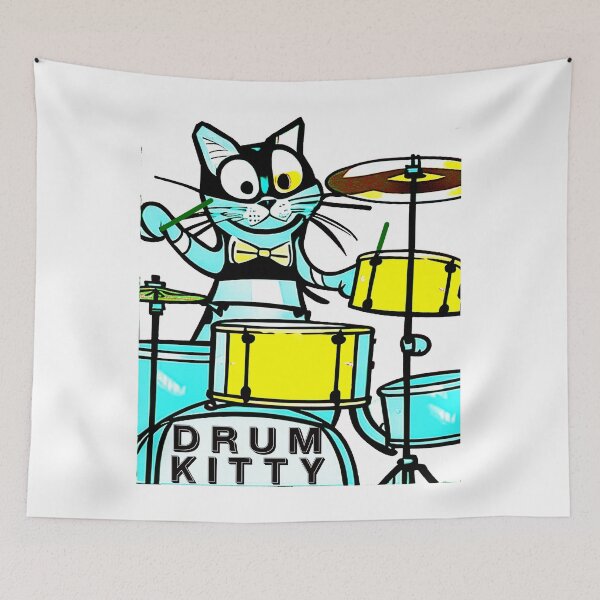 Item preview, Drum Kitty designed and sold by CottagePop.